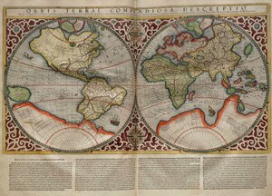 Planisphère de Mercator, 1587
